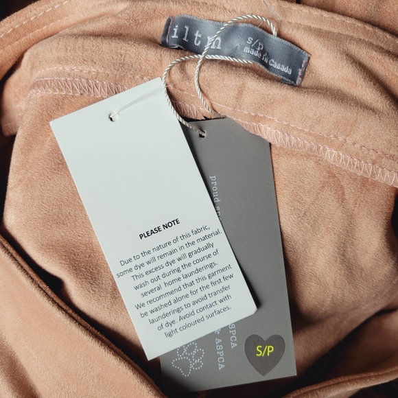 NWT Dusty Pink Vegan Microsuede Leggings - Picture 11 of 15